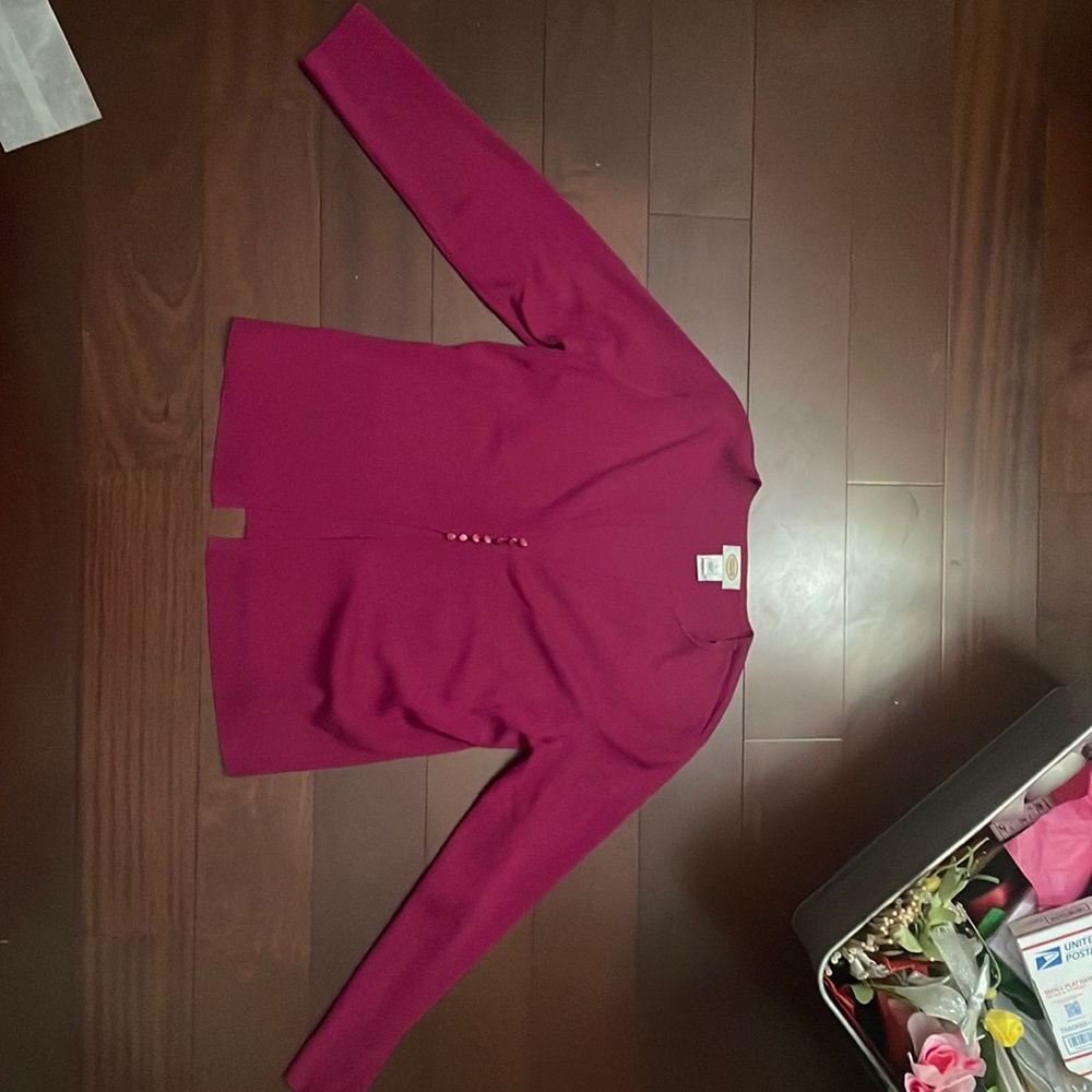 Talbots Large Pink Cardigan